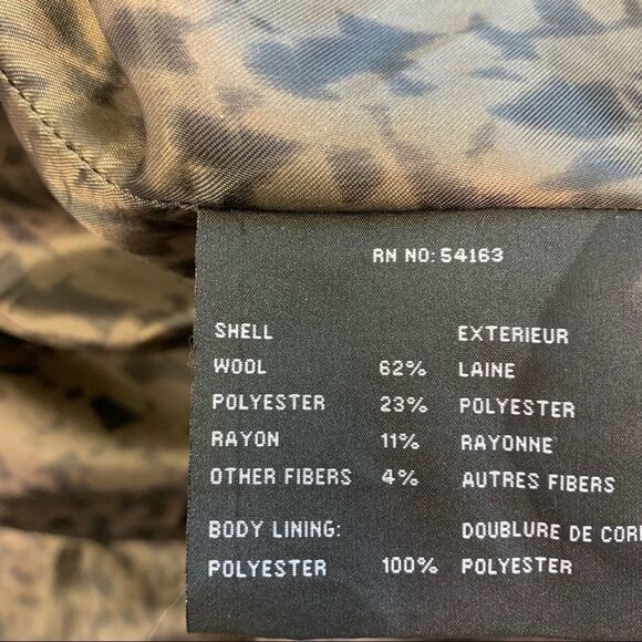 Andrew Marc Aerial Wool Capelet Jacket Green size 12 - Picture 10 of 13